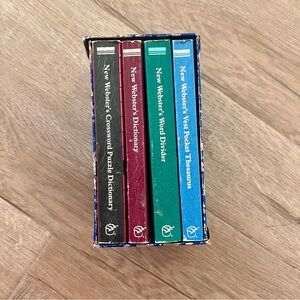 The New Webster's Mini Reference Books, 1976-78‎ Vintage 4 Books Set With Cover